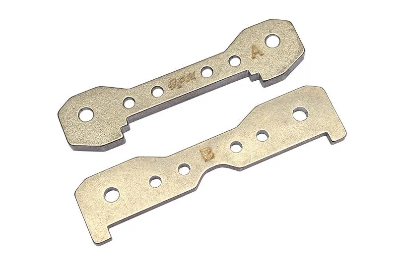 Traxxas 1/8 4Wd Sledge Monster Truck 95076-4 Stainless Steel Front Lower Bulkhead Tie Bar - 2Pc Set Original Color 1