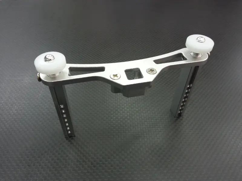Traxxas E-Maxx 2 Aluminum Rear Body Posts With Mount - 1 Set Silver 1