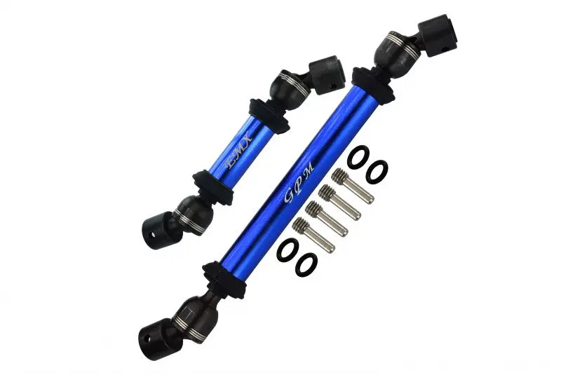 Traxxas E-Maxx 2 Steel + Aluminum Front / Rear Main Shafts - 1 Set Blue 1