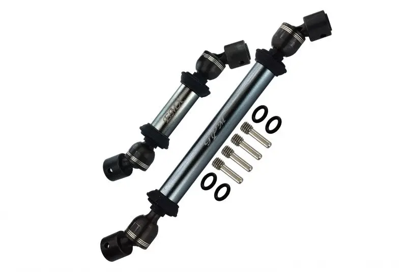 Traxxas E-Maxx 2 Steel + Aluminum Front / Rear Main Shafts - 1 Set Gray Silver 1