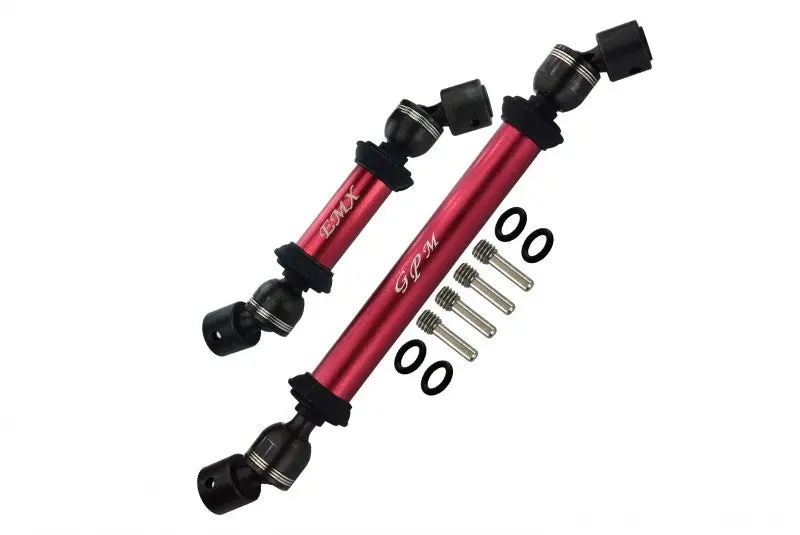 Traxxas E-Maxx 2 Steel + Aluminum Front / Rear Main Shafts - 1 Set Red 1