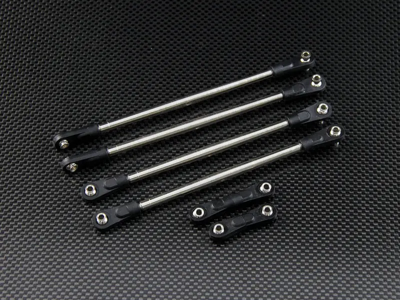 Traxxas E-Maxx 2 Steel Completed Tie Rod Set - 5Pcs Silver 1