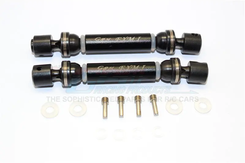 Traxxas E-Maxx Aluminum + Steel Front / Rear Cvd Main Shafts - 1Pr Set Black 1