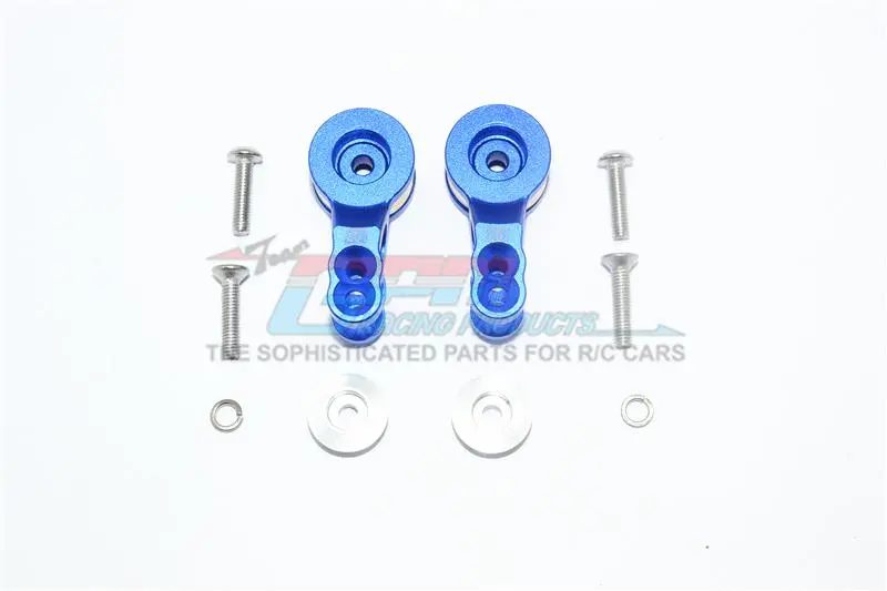 Traxxas E-Revo 2.0 Vxl Brushless (86086-4) Aluminum 25T Servo Horn With Built-In Spring - 2Pc Set Blue 1