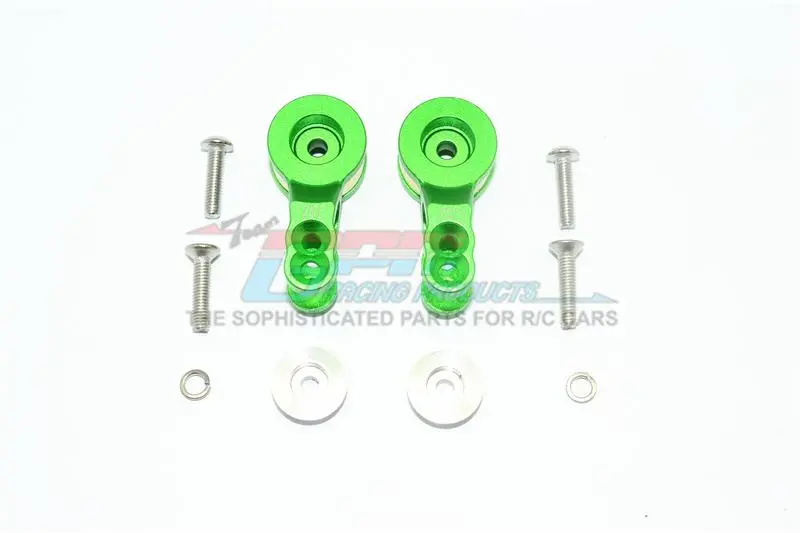 Traxxas E-Revo 2.0 Vxl Brushless (86086-4) Aluminum 25T Servo Horn With Built-In Spring - 2Pc Set Green 1