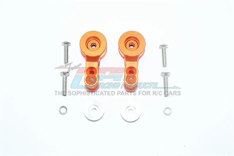 Traxxas E-Revo 2.0 Vxl Brushless (86086-4) Aluminum 25T Servo Horn With Built-In Spring - 2Pc Set Orange 1