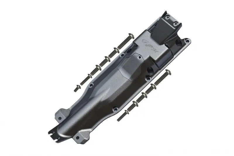 Traxxas E-Revo 2.0 Vxl Brushless (86086-4) Aluminum 3D Skid Plate For Middle Of Chassis - 1 Set Gray Silver 1