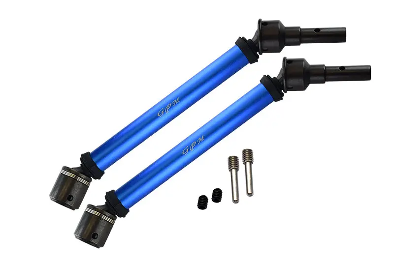 Traxxas E-Revo 2.0 Vxl Brushless (86086-4) Aluminum Body & Steel Joint Adjustable Front / Rear Cvd Shaft - 1Pr Set Blue 1