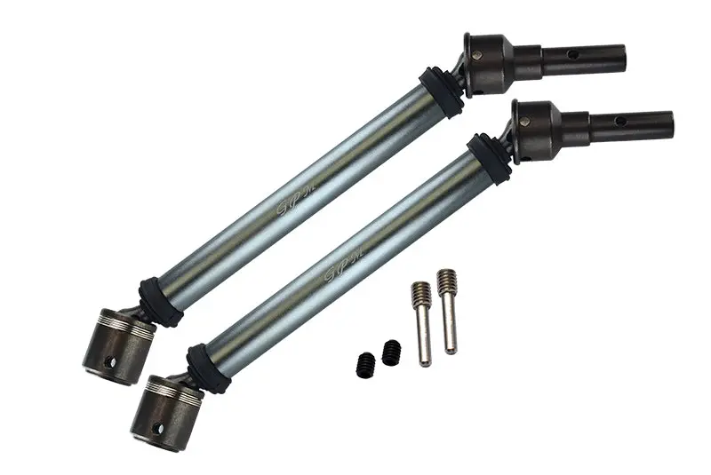 Traxxas E-Revo 2.0 Vxl Brushless (86086-4) Aluminum Body & Steel Joint Adjustable Front / Rear Cvd Shaft - 1Pr Set Gray Silver 1
