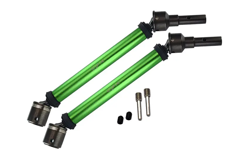 Traxxas E-Revo 2.0 Vxl Brushless (86086-4) Aluminum Body & Steel Joint Adjustable Front / Rear Cvd Shaft - 1Pr Set Green 1