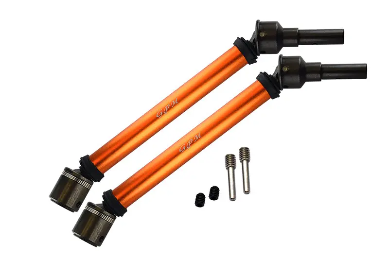 Traxxas E-Revo 2.0 Vxl Brushless (86086-4) Aluminum Body & Steel Joint Adjustable Front / Rear Cvd Shaft - 1Pr Set Orange 1
