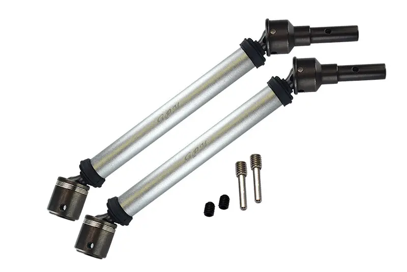 Traxxas E-Revo 2.0 Vxl Brushless (86086-4) Aluminum Body & Steel Joint Adjustable Front / Rear Cvd Shaft - 1Pr Set Silver 1