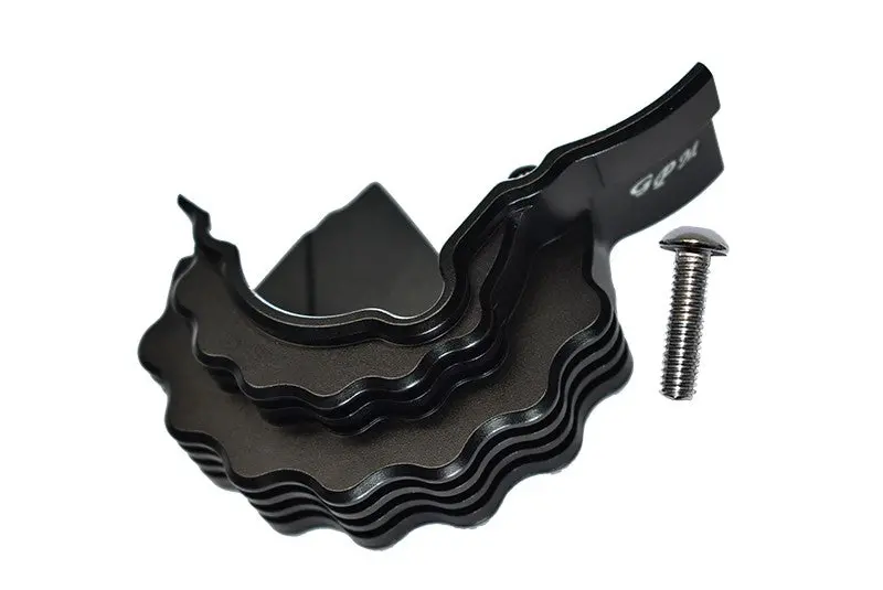 Traxxas E-Revo 2.0 Vxl Brushless (86086-4) Aluminum Center Main Gear Cover With Heat Sink Fins - 1Pc Set Black 1