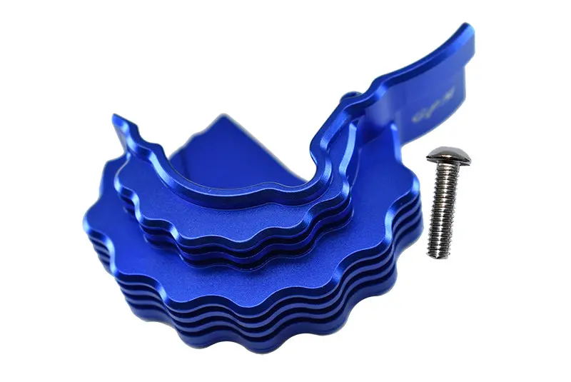 Traxxas E-Revo 2.0 Vxl Brushless (86086-4) Aluminum Center Main Gear Cover With Heat Sink Fins - 1Pc Set Blue 1
