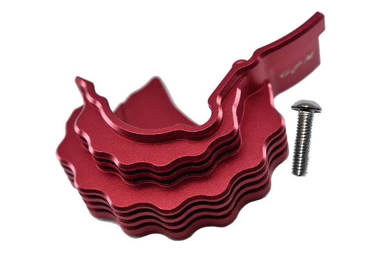 Traxxas E-Revo 2.0 Vxl Brushless (86086-4) Aluminum Center Main Gear Cover With Heat Sink Fins - 1Pc Set Red 1