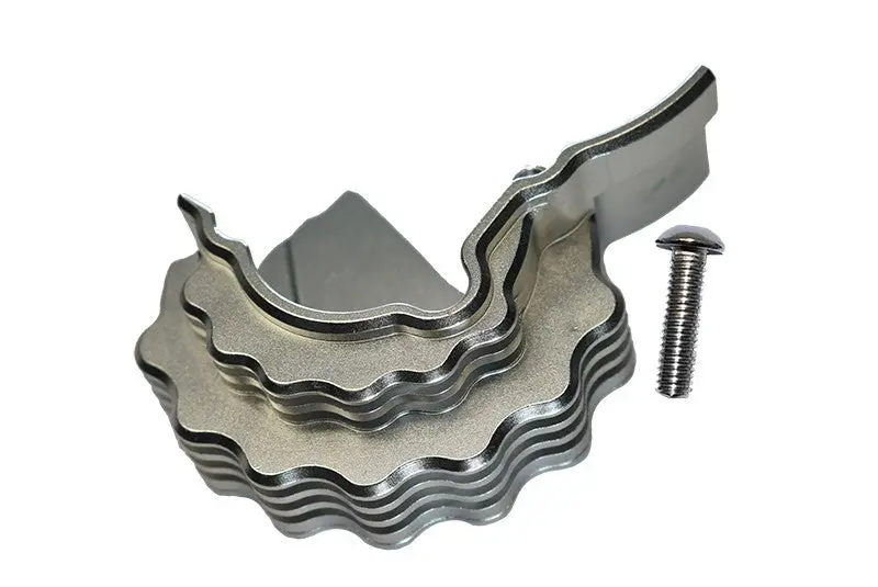 Traxxas E-Revo 2.0 Vxl Brushless (86086-4) Aluminum Center Main Gear Cover With Heat Sink Fins - 1Pc Set Silver 1