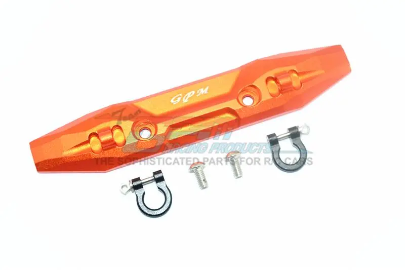 Traxxas E-Revo 2.0 Vxl Brushless (86086-4) Aluminum Front Bumper With D-Rings - 1 Set Orange 1