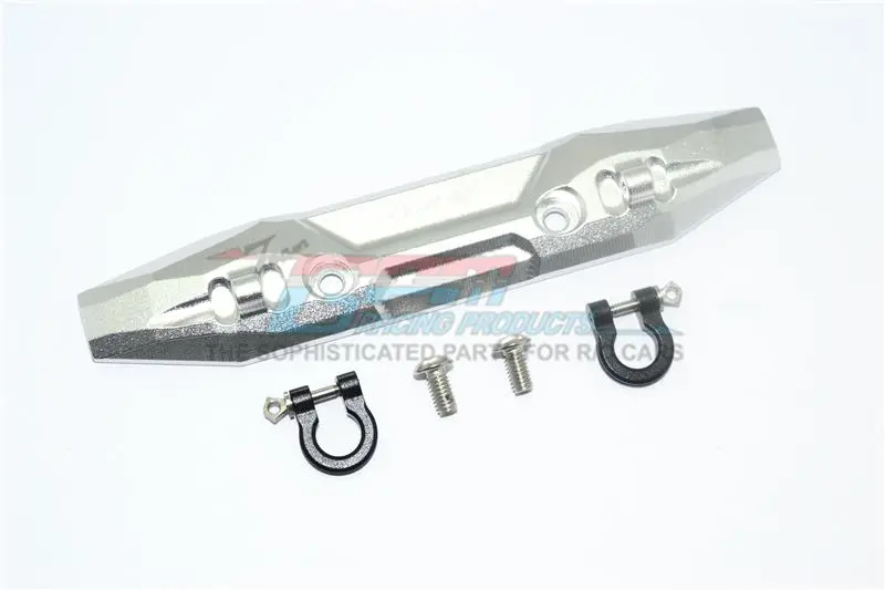 Traxxas E-Revo 2.0 Vxl Brushless (86086-4) Aluminum Front Bumper With D-Rings - 1 Set Silver 1