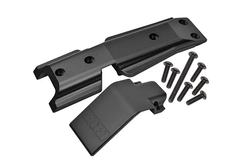 Traxxas E-Revo 2.0 Vxl Brushless (86086-4) Aluminum Front Skid Plate - 2Pc Set Black 1