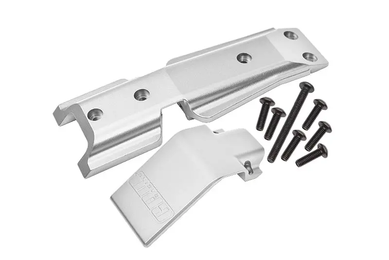 Traxxas E-Revo 2.0 Vxl Brushless (86086-4) Aluminum Front Skid Plate - 2Pc Set Silver 1