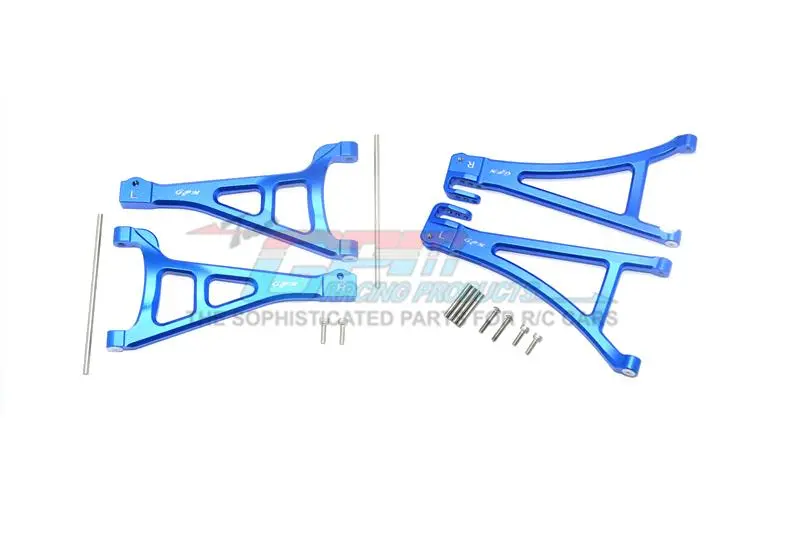 Traxxas E-Revo 2.0 Vxl Brushless (86086-4) Aluminum Front Suspension Arm Set (Upper+Lower) - 4Pc Set Blue 1