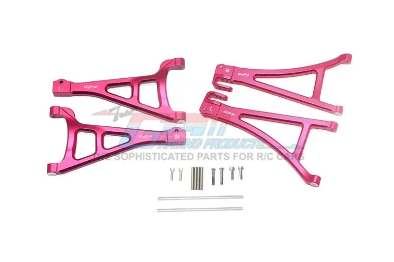 Traxxas E-Revo 2.0 Vxl Brushless (86086-4) Aluminum Front Suspension Arm Set (Upper+Lower) - 4Pc Set Red 1