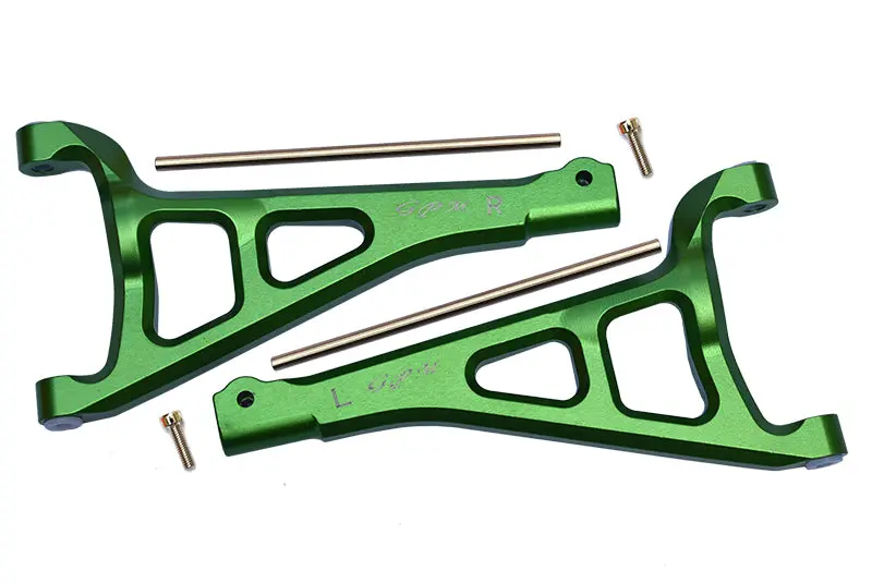 Traxxas E-Revo 2.0 Vxl Brushless (86086-4) Aluminum Front Upper Suspension Arm - 1Pr Set Green 1