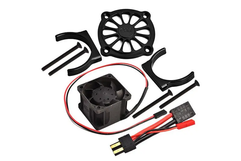 Traxxas E-Revo 2.0 Vxl Brushless (86086-4) Aluminum Motor Heatsink With Cooling Fan - 1 Set Black 1