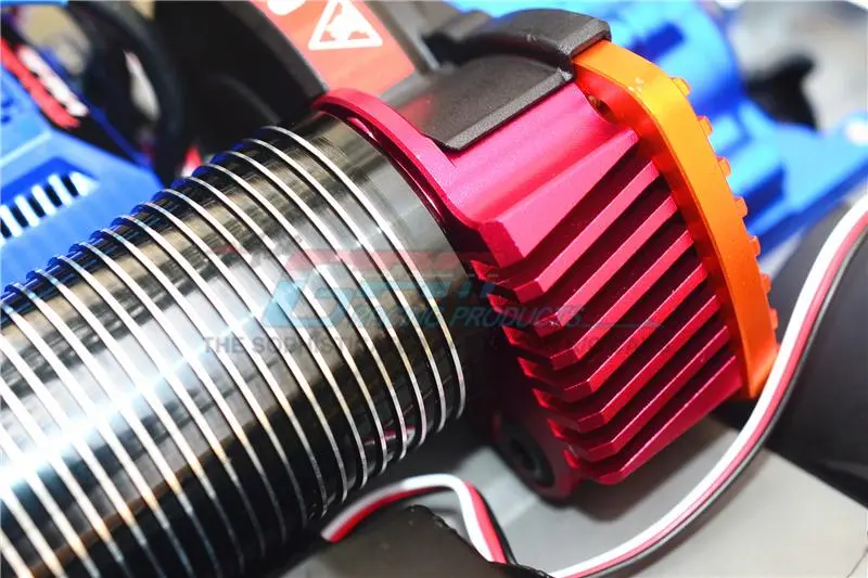 Traxxas E-Revo 2.0 Vxl Brushless (86086-4) Aluminum Motor Mount With Heat Sink Fins - 1Pc Set Black 2