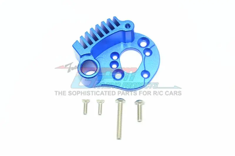 Traxxas E-Revo 2.0 Vxl Brushless (86086-4) Aluminum Motor Mount With Heat Sink Fins - 1Pc Set Blue 1