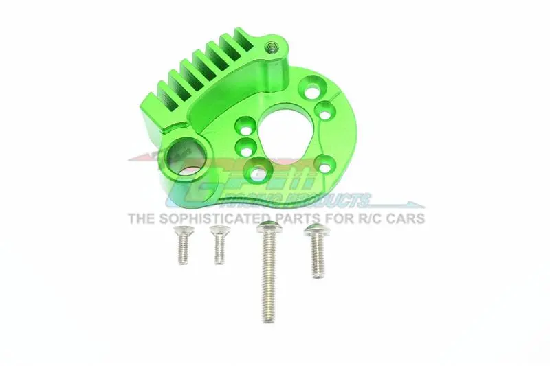 Traxxas E-Revo 2.0 Vxl Brushless (86086-4) Aluminum Motor Mount With Heat Sink Fins - 1Pc Set Green 1