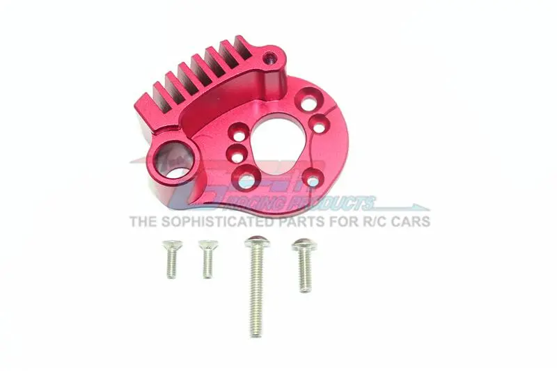 Traxxas E-Revo 2.0 Vxl Brushless (86086-4) Aluminum Motor Mount With Heat Sink Fins - 1Pc Set Red 1