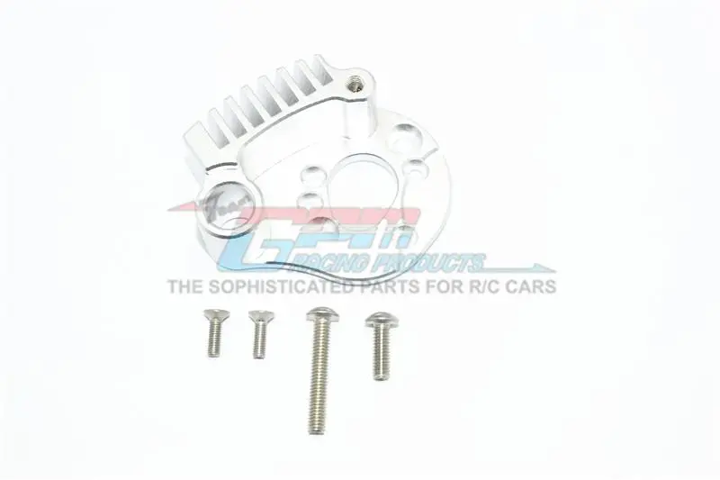 Traxxas E-Revo 2.0 Vxl Brushless (86086-4) Aluminum Motor Mount With Heat Sink Fins - 1Pc Set Silver 1