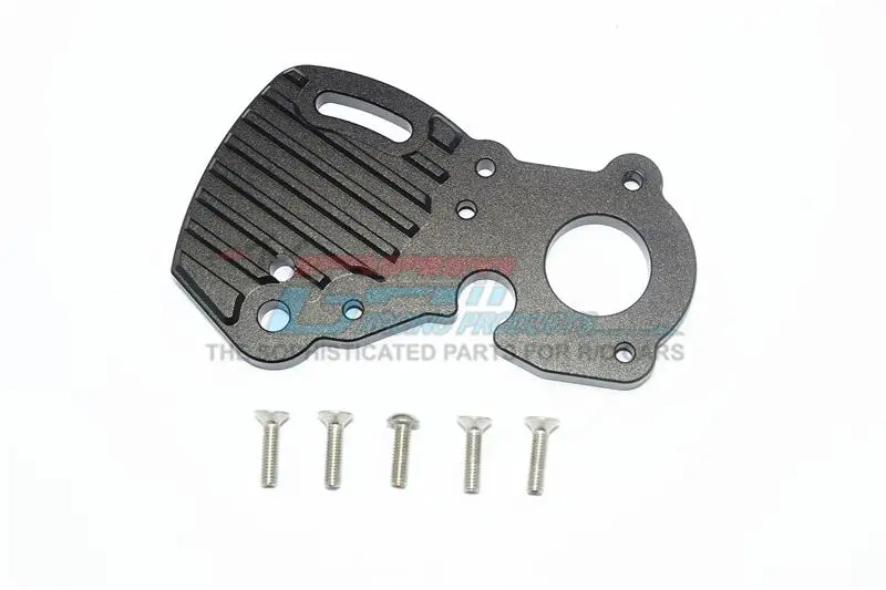 Traxxas E-Revo 2.0 Vxl Brushless (86086-4) Aluminum Motor Plate With Heat Sink Fins - 1Pc Set Black 1