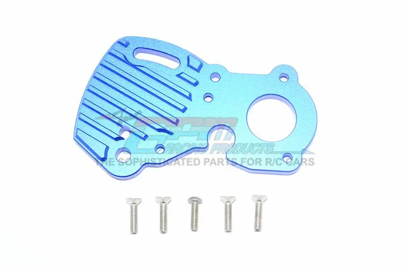 Traxxas E-Revo 2.0 Vxl Brushless (86086-4) Aluminum Motor Plate With Heat Sink Fins - 1Pc Set Blue 1