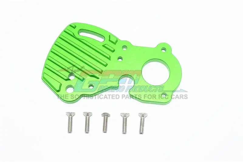 Traxxas E-Revo 2.0 Vxl Brushless (86086-4) Aluminum Motor Plate With Heat Sink Fins - 1Pc Set Green 1