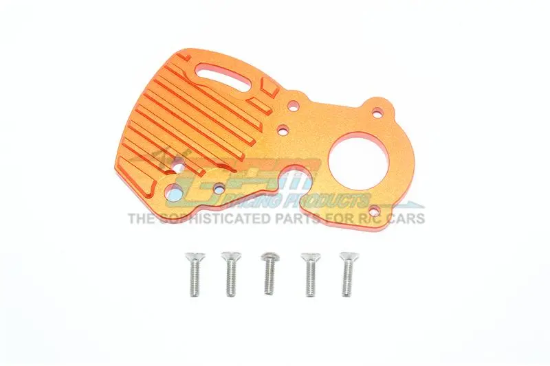 Traxxas E-Revo 2.0 Vxl Brushless (86086-4) Aluminum Motor Plate With Heat Sink Fins - 1Pc Set Orange 1