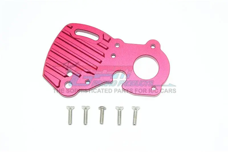 Traxxas E-Revo 2.0 Vxl Brushless (86086-4) Aluminum Motor Plate With Heat Sink Fins - 1Pc Set Red 1