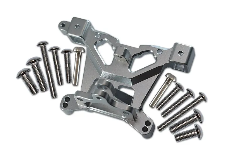 Traxxas E-Revo 2.0 Vxl Brushless (86086-4) Aluminum Rear Body Post Mount - 1Pc Set Gray Silver 1