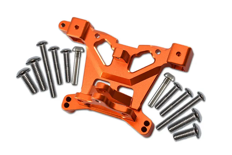 Traxxas E-Revo 2.0 Vxl Brushless (86086-4) Aluminum Rear Body Post Mount - 1Pc Set Orange 1