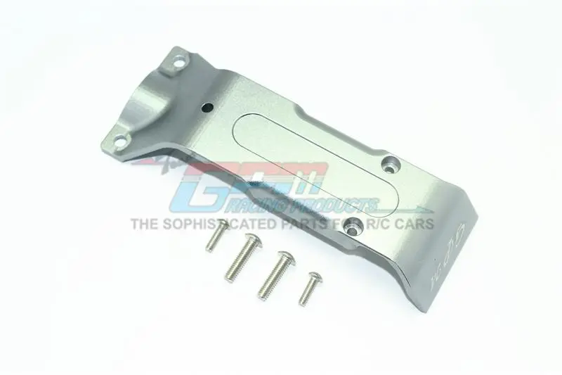 Traxxas E-Revo 2.0 Vxl Brushless (86086-4) Aluminum Rear Skid Plate - 1Pc Set Gray Silver 1