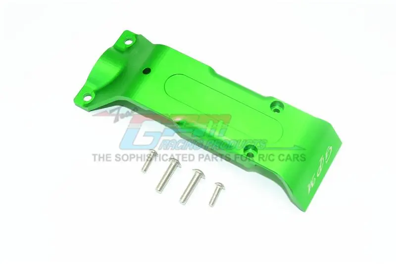Traxxas E-Revo 2.0 Vxl Brushless (86086-4) Aluminum Rear Skid Plate - 1Pc Set Green 1
