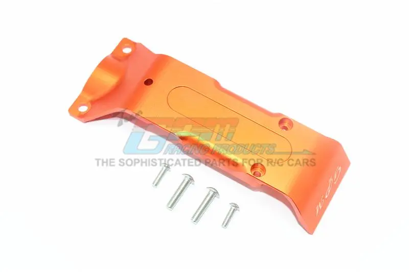Traxxas E-Revo 2.0 Vxl Brushless (86086-4) Aluminum Rear Skid Plate - 1Pc Set Orange 1