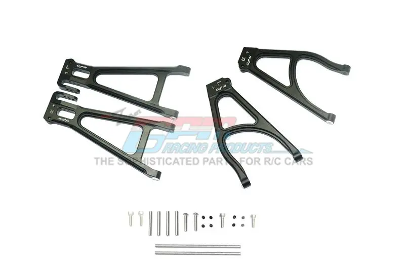 Traxxas E-Revo 2.0 Vxl Brushless (86086-4) Aluminum Rear Suspension Arm Set (Upper+Lower) - 4Pc Set Black 1