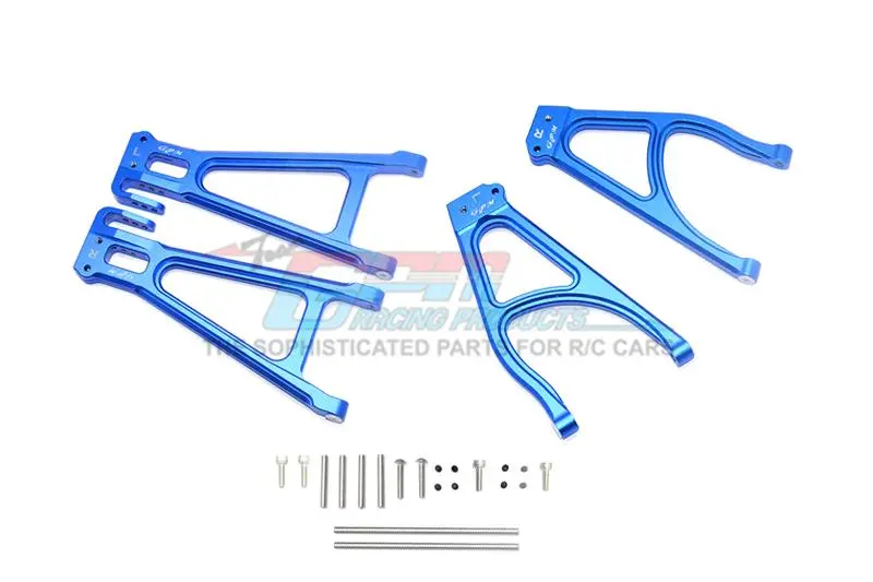 Traxxas E-Revo 2.0 Vxl Brushless (86086-4) Aluminum Rear Suspension Arm Set (Upper+Lower) - 4Pc Set Blue 1