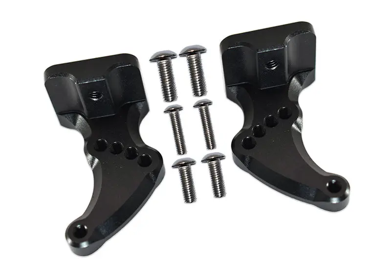Traxxas E-Revo 2.0 Vxl Brushless (86086-4) Aluminum Rear Wing Mount - 2Pc Set Black 1