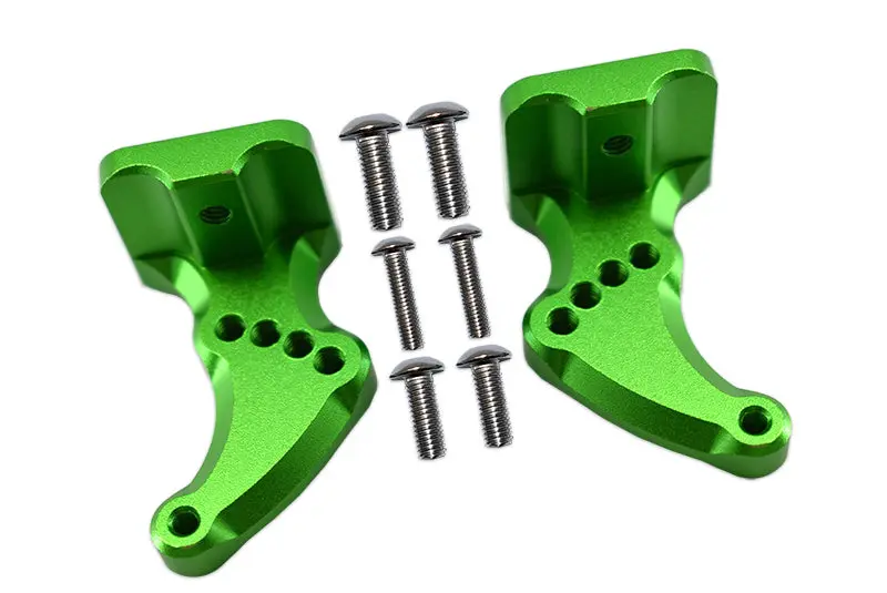 Traxxas E-Revo 2.0 Vxl Brushless (86086-4) Aluminum Rear Wing Mount - 2Pc Set Green 1