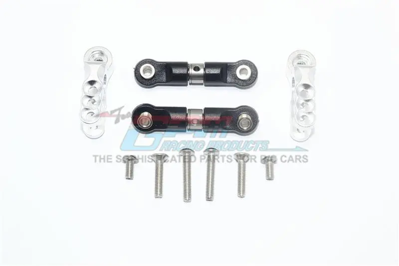 Traxxas E-Revo 2.0 Vxl Brushless (86086-4) Aluminum Servo Horn With Stainless Steel Adjustable Steering Link - 4Pc Set Silver 1
