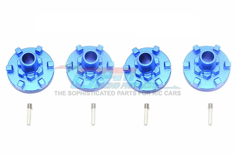 Traxxas E-Revo 2.0 Vxl Brushless (86086-4) Aluminum Wheel Hex Claw - 4Pc Set Blue 1