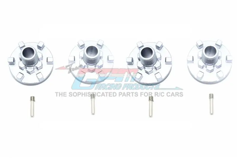 Traxxas E-Revo 2.0 Vxl Brushless (86086-4) Aluminum Wheel Hex Claw - 4Pc Set Gray Silver 1